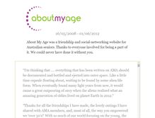 Tablet Screenshot of aboutmyage.com